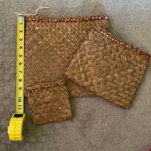 Set of three NWOT pouches